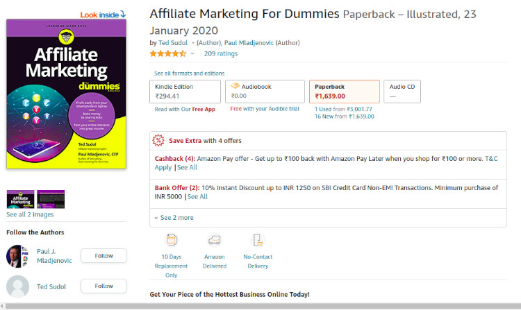 Affiliate Marketing For Dummies: