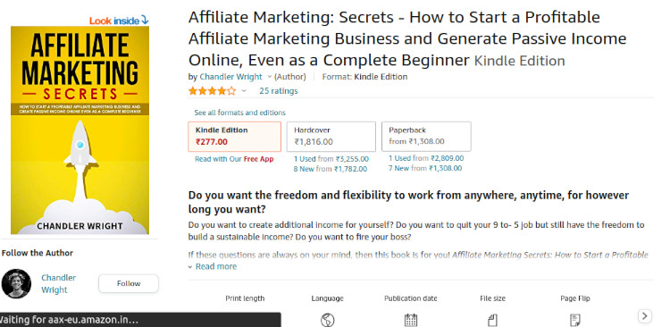 Affiliate Marketing Secrets by Chandler Wright